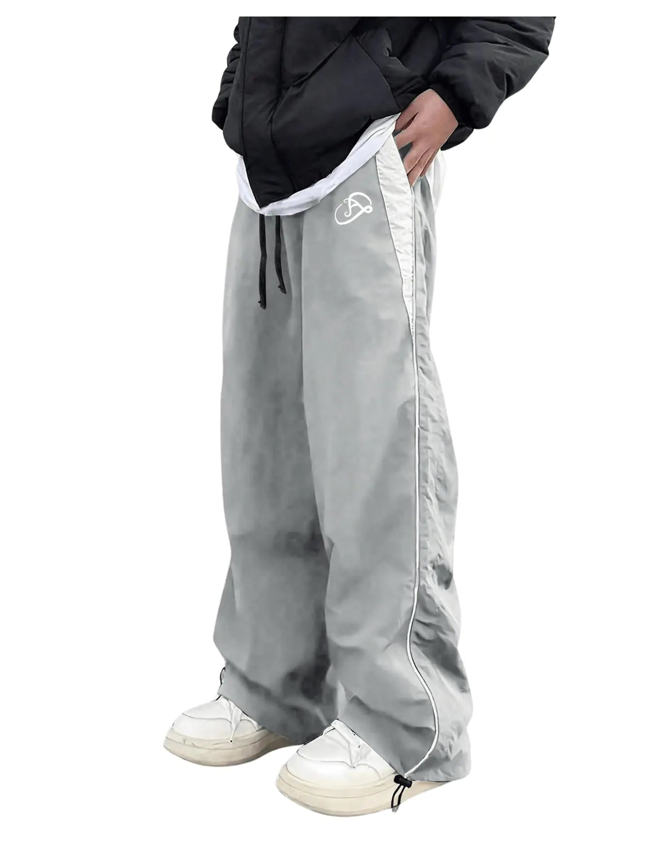 FLASHGLINT Men's Y2K Drawstring Cargo Pants